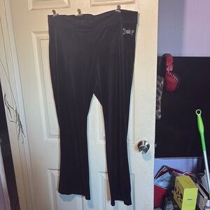 Juicy Couture Black Velour Pants